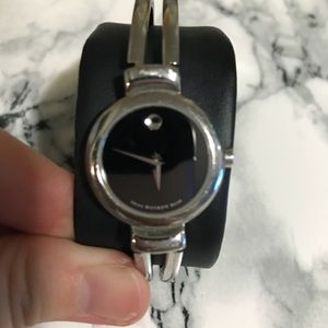 Movado Harmony Ladies Sterling Silver Bangle Watch